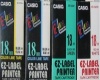 XR-12WE1 EZ Sildiprinteri lint 18mm must kiri valgel p�hjal